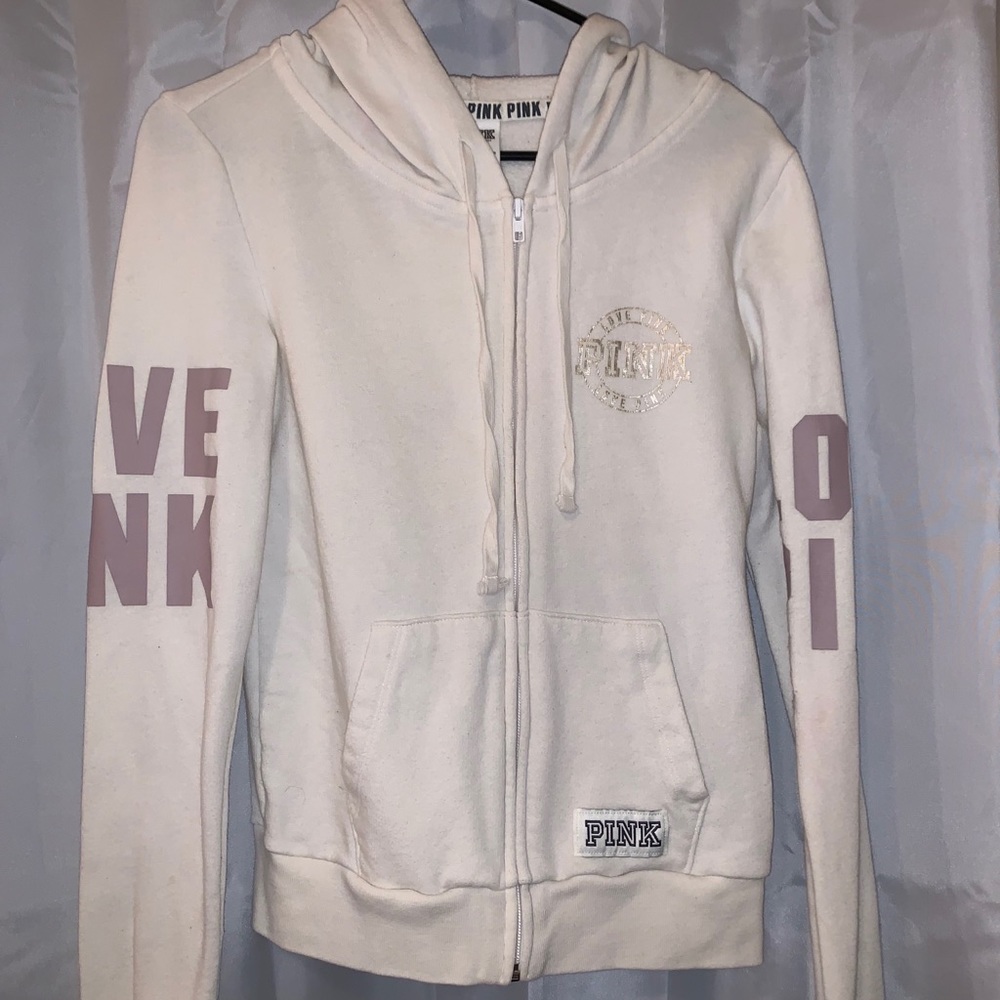 Pink zip up